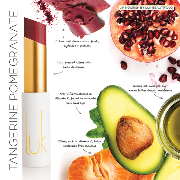 Tangerine Pomegranate Natural Lipstick